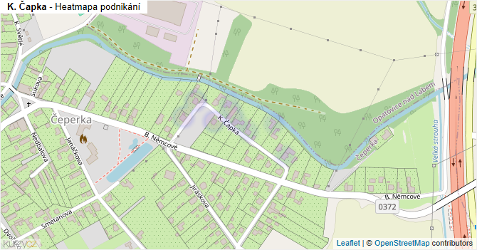 K. Čapka - mapa podnikání