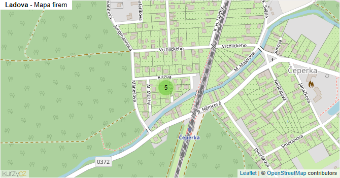 Ladova - mapa firem