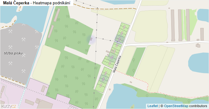 Malá Čeperka - mapa podnikání