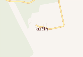 Kličín v obci Čeradice - mapa části obce