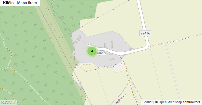 Kličín - mapa firem