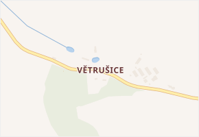Větrušice v obci Čeradice - mapa části obce