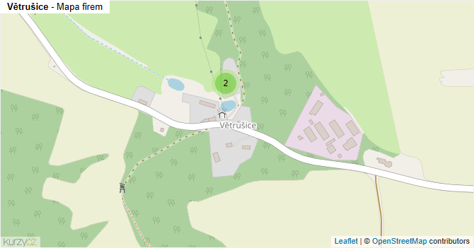 Větrušice - mapa firem
