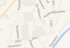 Borový vrch v obci Čerčany - mapa ulice