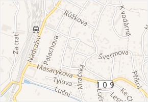 Erbenova v obci Čerčany - mapa ulice