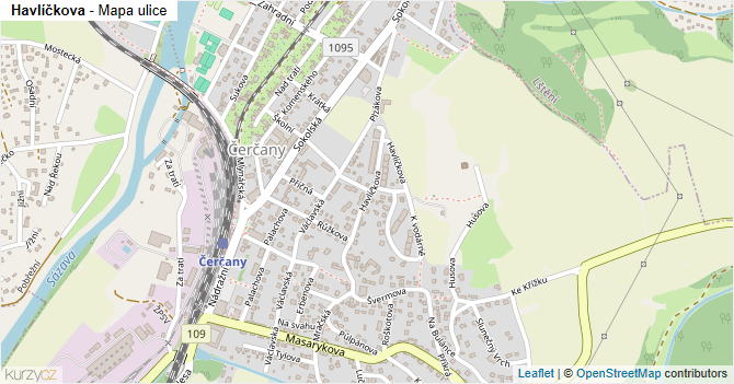 Havlíčkova - mapa ulice