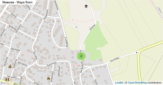 Husova - mapa firem