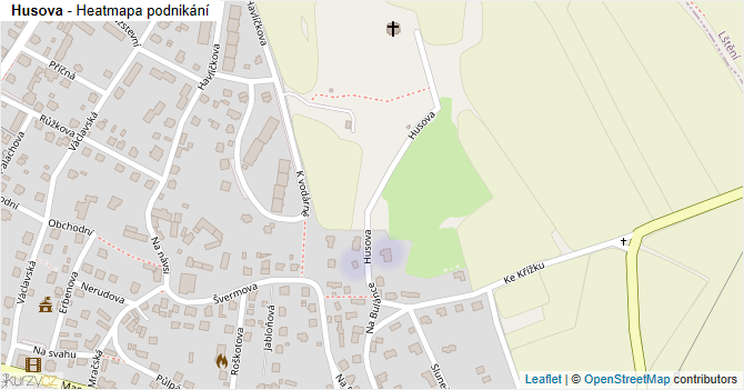 Husova - mapa podnikání