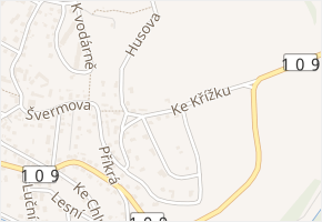 Ke Křížku v obci Čerčany - mapa ulice