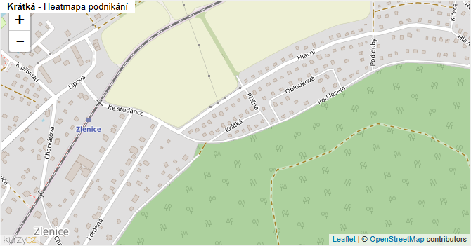 Krátká - mapa podnikání