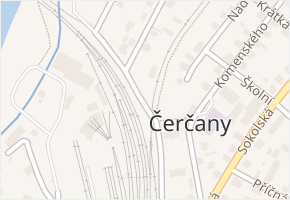 Mlynářská v obci Čerčany - mapa ulice