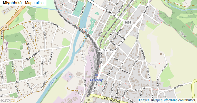 Mlynářská - mapa ulice