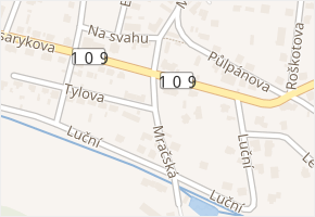 Mračská v obci Čerčany - mapa ulice
