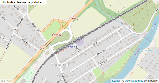 Na trati - mapa podnikání