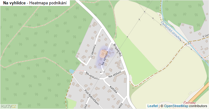 Na vyhlídce - mapa podnikání