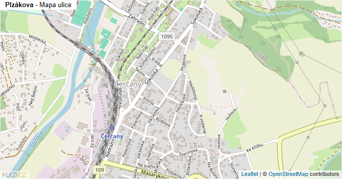 Plzákova - mapa ulice