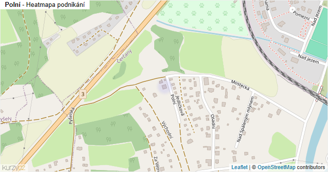 Polní - mapa podnikání