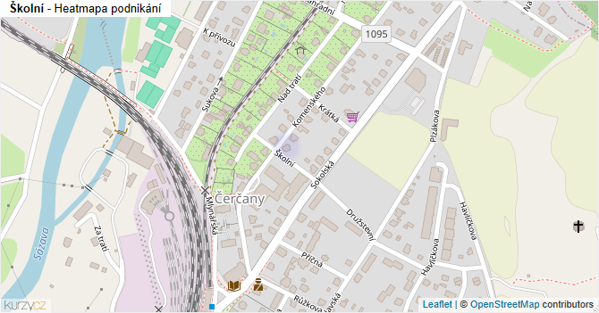 Školní - mapa podnikání