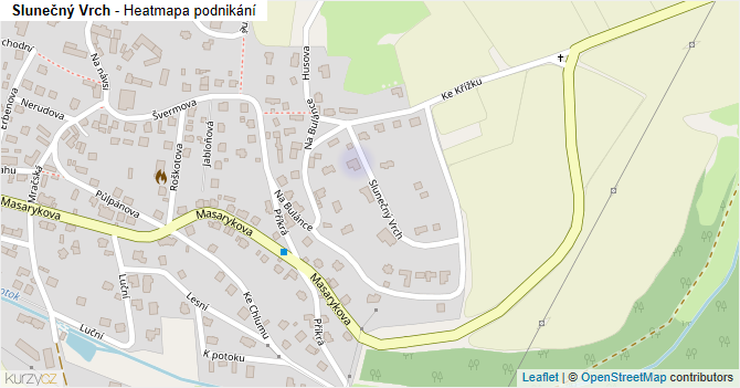 Slunečný Vrch - mapa podnikání