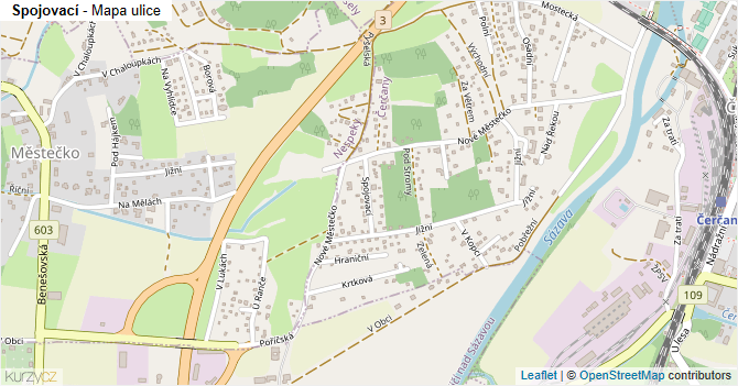 Spojovací - mapa ulice