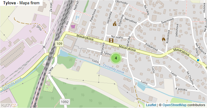 Tylova - mapa firem