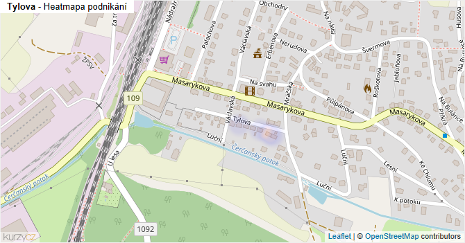 Tylova - mapa podnikání
