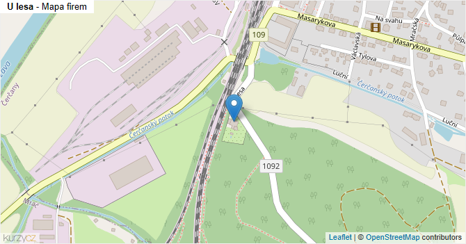 U lesa - mapa firem