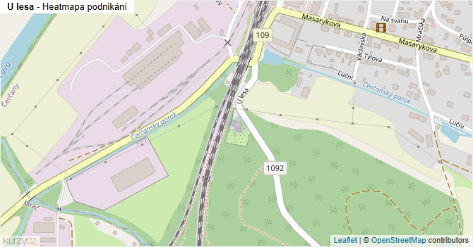 U lesa - mapa podnikání