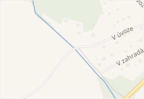V úvoze v obci Čerčany - mapa ulice