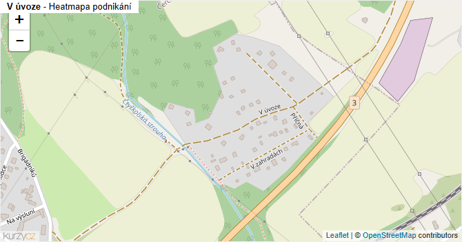 V úvoze - mapa podnikání