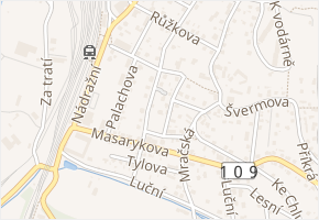 Václavská v obci Čerčany - mapa ulice
