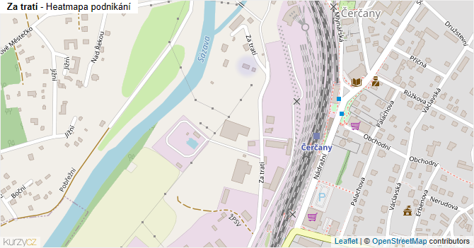 Za tratí - mapa podnikání