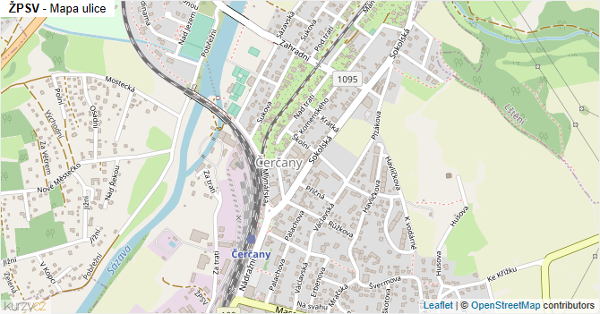 ŽPSV - mapa ulice