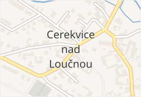 Cerekvice nad Loučnou v obci Cerekvice nad Loučnou - mapa části obce