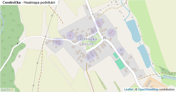 Cerekvička - mapa podnikání