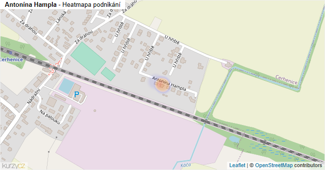 Antonína Hampla - mapa podnikání
