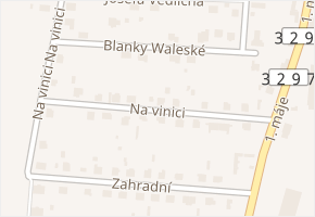 Na vinici v obci Cerhenice - mapa ulice