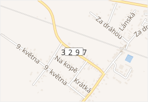 Na vinohradech v obci Cerhenice - mapa ulice