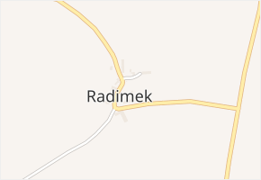 Radimek v obci Cerhenice - mapa ulice