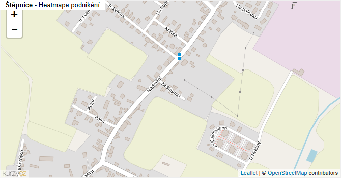 Štěpnice - mapa podnikání