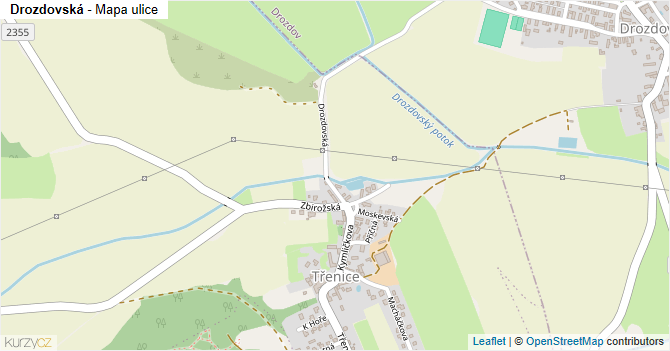 Drozdovská - mapa ulice