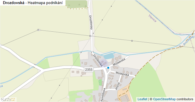 Drozdovská - mapa podnikání