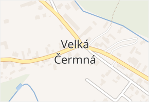 Velká Čermná v obci Čermná nad Orlicí - mapa části obce