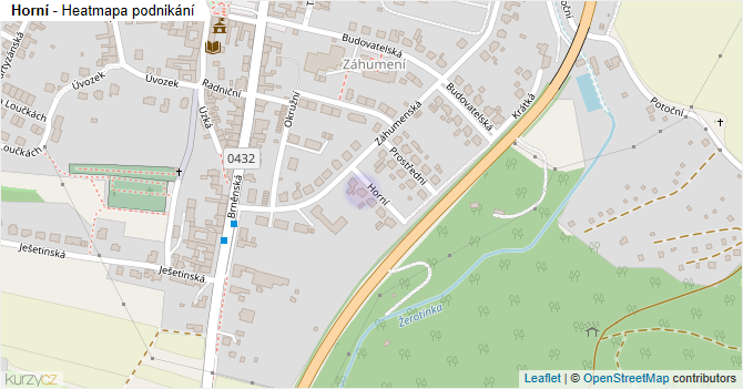 Horní - mapa podnikání