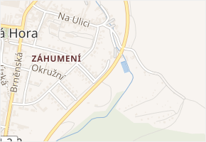 Krátká v obci Černá Hora - mapa ulice
