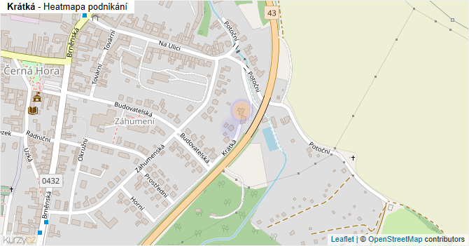 Krátká - mapa podnikání