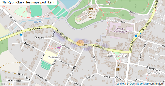 Na Rybníčku - mapa podnikání