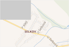 Skleníky v obci Černá Hora - mapa ulice