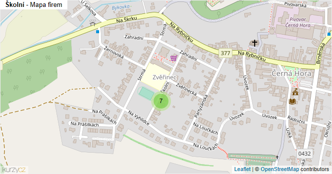 Školní - mapa firem