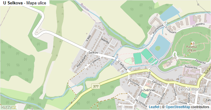 U Selkova - mapa ulice